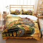 NDXRWDZR Çift Kişilik Nevresim Takımı, Tucker Nevresim Takımı, Fermuarlı Kapama, Aldults Çocuklar için Yumuşak Hipoalerjenik Mikrofiber Yorgan Kılıfı 200x200 cm + 2 Yastık Kılıfı 50x75 cm