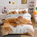 NDXRWDZR King Size Nevresim Takımı Beyaz Kaplan Nevresim Fermuarlı Nevresim Takımı Aldults Çocuklar için Yumuşak Hipoalerjenik Mikrofiber Yorgan Kılıfı 230x220 cm + 2 Yastık Kılıfı 50x75 cm
