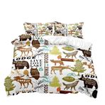 NDXRWDZR King Size Nevresim Takımı, Fermuarlı Hayvan Nevresim Takımı, Aldults Çocuklar için Yumuşak Hipoalerjenik Mikrofiber Yorgan Kılıfı 230x220 cm + 2 Yastık Kılıfı 50x75 cm