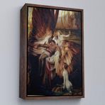 Ne Verelim Size Çerçeveli İkarus İçin Ağlayan Melekler Tablosu - Lament For Icarus-6499