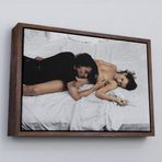 Ne Verelim Size Çerçeveli Johnny Depp Ve Kate Moss Duvar Tablosu-6524