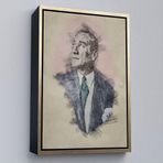 Ne Verelim Size Çerçeveli Mustafa Kemal Atatürk'Ün Kalem Eskizi Portre Çizimi Dekoratif Kanvas Tablo-80