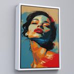 Ne Verelim Size Çerçeveli Pop Art Tarzda Güzel Kadın Tablosu-7709