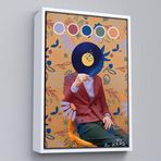 Ne Verelim Size Çerçeveli Sansalyede Oturan Adam Pop Art Tablo-7978