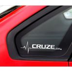 Ne Verelim Size Chevrolet Cruze İçin Uyumlu Aksesuar Yan Cam Sticker Oto Kapı 20*7 cm - Standart - Siyah