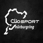 Ne Verelim Size Clio Nürburgring İçin Uyumlu Aksesuar Oto Sticker Beyaz 20*17 cm - Standart - Siyah