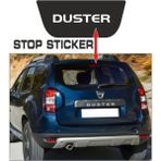 Ne Verelim Size Dacia Duster İçin Uyumlu Aksesuar Stop Sticker - Standart - Siyah