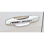 Ne Verelim Size Fiat Egea Sport İçin Uyumlu Aksesuar Kapı Kolu Sticker Set 8 Adet 10*1,5 cm - Standart - Siyah