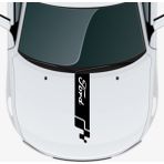 Ne Verelim Size Ford Focus İçin Uyumlu Aksesuar Oto Kaput Şerit Sticker - Standart - Siyah