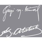 Ne Verelim Size Gazi M.Kemal Atatürk Imza Özel Sticker 15*6 Cm
