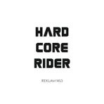 Ne Verelim Size Hard Core Rider Oto Cam Özel Sticker Siyah 20*17 Cm