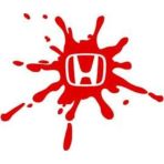 Ne Verelim Size Honda İçin Özel Uyumlu Aksesuar Kan Damlası Tasarım Oto Cam Özel Sticker Kırmızı