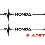 Ne Verelim Size Honda İçin Özel Uyumlu Aksesuar Nabız Özel Sticker Siyah 30*8 Cm