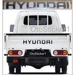 Ne Verelim Size Hyundai H100 İçin Özel Uyumlu Aksesuar Kamyonet Minibüs Arka Bagaj Kapak Özel Sticker