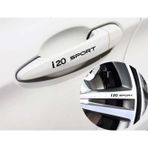 Ne Verelim Size Hyundai I20 İçin Özel Uyumlu Aksesuar Sport Kapı Kolu Özel Sticker Set 8 Ad 10*1,5 Cm