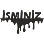 Ne Verelim Size İsim Yazı Oto Özel Sticker 15*8 Cm