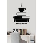 Ne Verelim Size Kahve Ve Kitap Köşesi Duvar Özel Sticker Yapıştırma (Sudan Ve Nemden Etkilenmez)