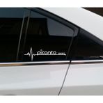 Ne Verelim Size Kia Picanto İçin Uyumlu Aksesuar Oto Kapı Yan Cam Sticker 20*7 cm - Standart - Siyah