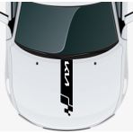 Ne Verelim Size Kia Stonic İçin Uyumlu Aksesuar Oto Kaput Şerit Sticker - Standart - Siyah
