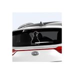 Ne Verelim Size Köpek Tasarımlı Oto Arka Cam Özel Sticker 20*15 Cm