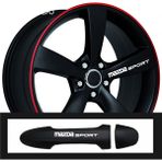 Ne Verelim Size Mazda 6 İçin Uyumlu Aksesuar Oto Kapı Kolu / Jant Sticker 10 Adet 10*1,5 cm - Standart - Siyah