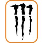 Ne Verelim Size Monster Pençe Far Veya Cam Altı Büyük Oto Özel Sticker Siyah 33*20 Cm