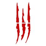 Ne Verelim Size Monster Pençe Oto Özel Sticker Far Özel Sticker Kırmızı 30*10 Cm