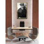Ne Verelim Size Mustafa Kemal Atatürk Cam Tablo, Siyah Beyaz, Ev, Ofis Ve Okul Duvar Dekoru, Hediyelik, Büyük Tablo