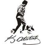 Ne Verelim Size Mustafa Kemal Atatürk Oto Özel Sticker Siyah 25*15 Cm