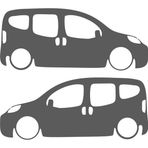 Ne Verelim Size Oto Cam Özel Sticker 2' Li Siyah 19*8 Cm