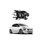 Ne Verelim Size Panter Başı Oto Cam Özel Sticker 20*20 Cm