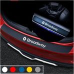 Ne Verelim Size Renault Broadway İçin Uyumlu Aksesuar Oto Bagaj ve Kapı Eşiği Sticker Seti Karbon - Standart - Beyaz