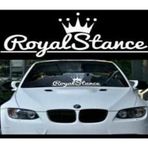 Ne Verelim Size Royal Stance Oto Arka Cam Özel Sticker Beyaz