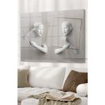 Ne Verelim Size Sürreal Art Insan Figur 3D | Soyut Temalı Cam Tablo | 50X70 Cm