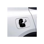 Ne Verelim Size Tatlı Kız Tasarım Su Geçirmez Çıkarılabilir Oto Özel Sticker 2 Parça 15*15 Cm
