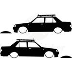 Ne Verelim Size Tofaş Şahin Basık Oto Gölge Özel Sticker Siyah 20*5 Cm
