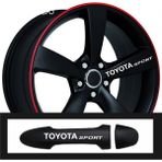 Ne Verelim Size Toyota Gt 86 İçin Uyumlu Aksesuar Oto Kapı Kolu / Jant Sticker 10 Adet 10*1,5 cm - Standart - Siyah