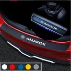 Ne Verelim Size Volkswagen Amarok İçin Özel Uyumlu Aksesuar Oto Bagaj Ve Kapı Eşiği Özel Sticker Seti Karbon