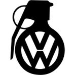 Ne Verelim Size Wolsvagen İçin Uyumlu Aksesuar Bomba Tasarım Oto Bagaj Sticker Siyah 10*18 cm - Standart