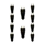 Nead Aras Nead 1X16 Kauçuk Düz Fiş Monofaze Siyah (10 Adet)
