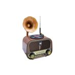 NEALIRSANUCUZ Nostaljik Gramofon Görünümlü Md-1319bt Fm Radyo Retro Ahşap Bluetooth Hoparlör