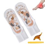 Neamou Ayak Masaj Çorabı - Plantar Refleksoloji Noktalı Çorap, Sopa ile | Spor Vücut Gevşeticisi, Kas Gerginliği, Plantar Basınç, Kas Germe, Kas Rahatlama