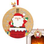 Neamou Noel Ağacı Geri Sayım Sürgülü Süs - Noel Ağacı Kolye Takvimi, Duvar, Dolap, Kitaplık, Şömine, Pencere için Çok Amaçlı Kolye Dekorasyonu
