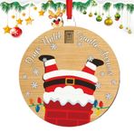 Neamou Noel Sürgülü Süslemeye Geri Sayım - Ahşap Kolye Geri Sayım Takvimi, Kitaplık, Şömine, Pencere, Duvar, Dolap için Noel Elemanları Dekorasyon Aracı