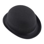 Neamou Siyah Top Hat Fantezi Elbise, Klasik Siyah Şapka, Keçe Şapka Yetişkin Cosplay, Erkekler Şapkalar, Erkekler Siyah Kostüm Aksesuarları Smokin Kostüm