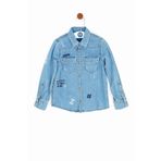 Nebbati 19PFWNB3601 Mavi Erkek Çocuk Gömlek