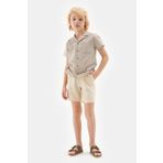 Nebbati Bg Store Erkek Çocuk Bej Gömlek 23ss2nb3617