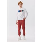 Nebbati Bg Store Erkek Çocuk Beyaz T-Shirt