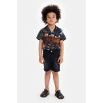 Nebbati Bg Store Erkek Çocuk Siyah Şort 23SS0NB3112 - 6 Yaş
