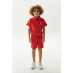 Nebbati Erkek Çocuk Kırmızı Polo Yaka T-shirt